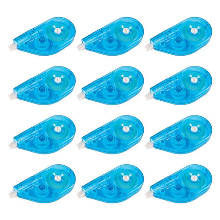 White Paper Correction Tape, Blue Case, Pack of 12