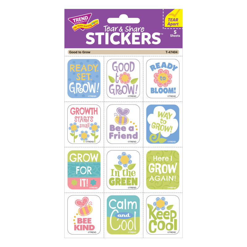 Good to Grow Tear & Share Stickers&reg;, 60 Count