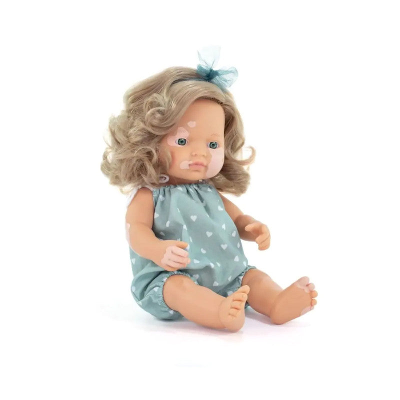 My Friends & Me Baby Doll, Caucasian Girl With Vitiligo, 15", Boxed