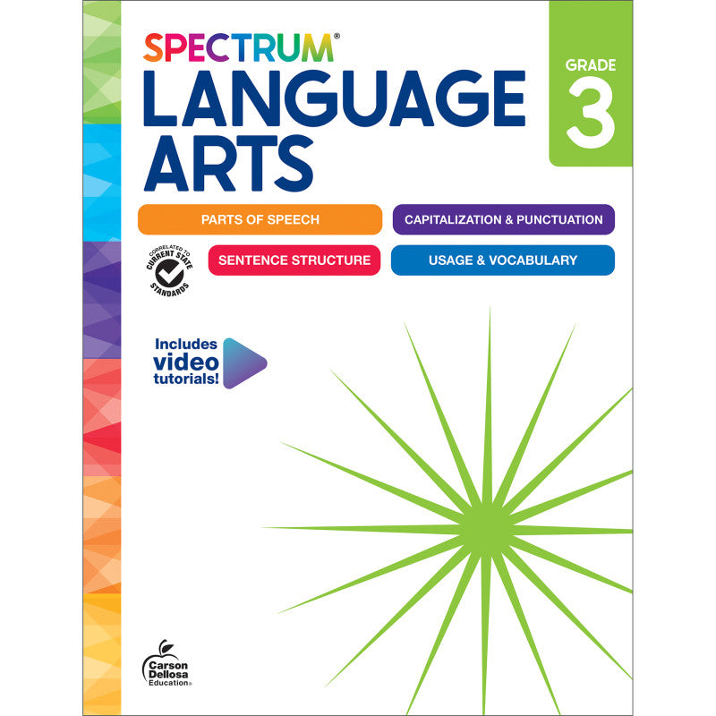 Spectrum Language Arts Workbook, Grade 3