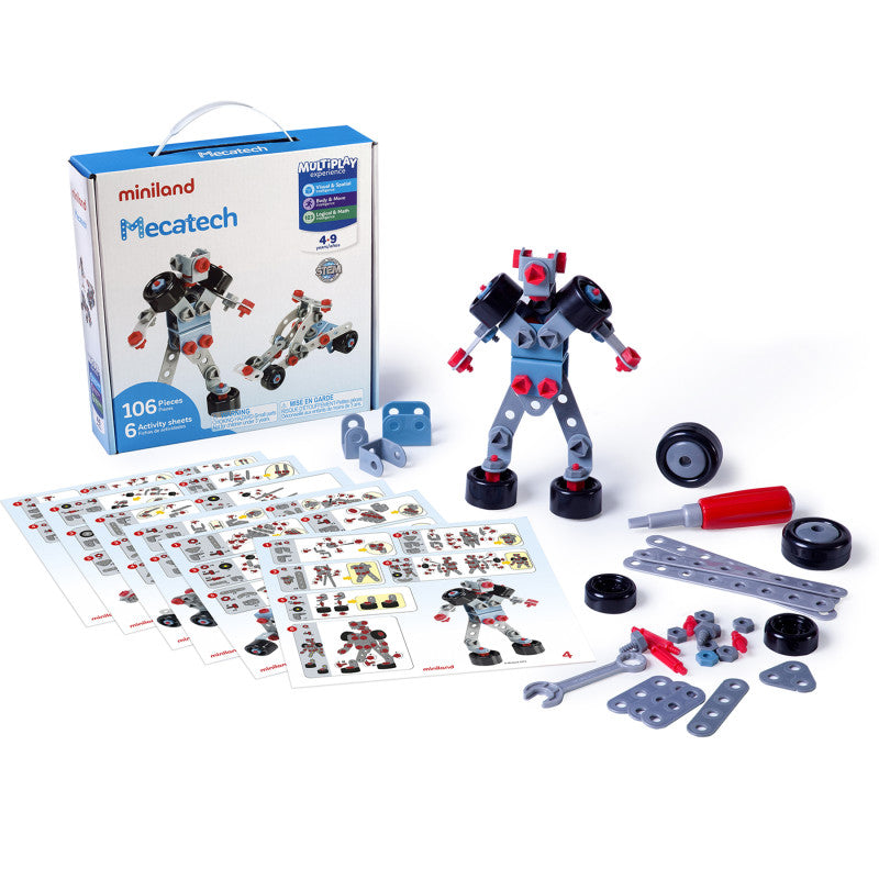 Mecatech, Vehicle & Robot Building Set, 106 Pieces