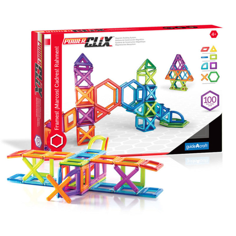 PowerClix&reg; Frames, Magnetic Building Set, 100 Pieces
