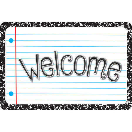 The Original Fun Mat&trade;, Welcome Mat, 15.5" x 23.5", White Composition Welcome