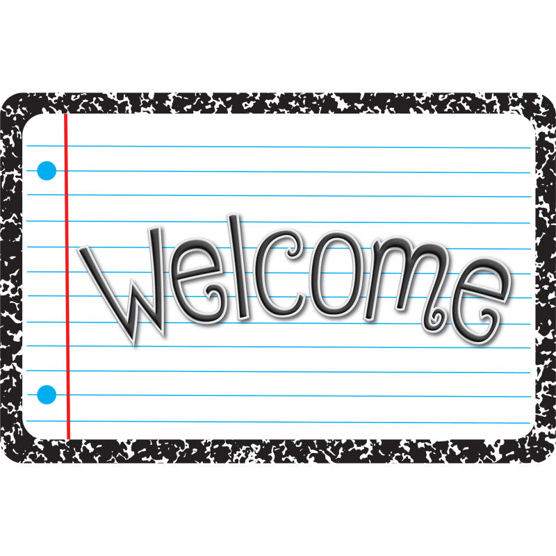 The Original Fun Mat&trade;, Welcome Mat, 15.5" x 23.5", White Composition Welcome