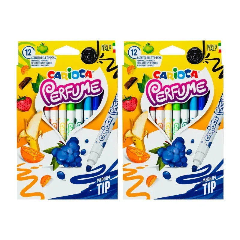 Perfume Scented Washable Felt Tip Pens, 12 Per Pack, 2 Packs
