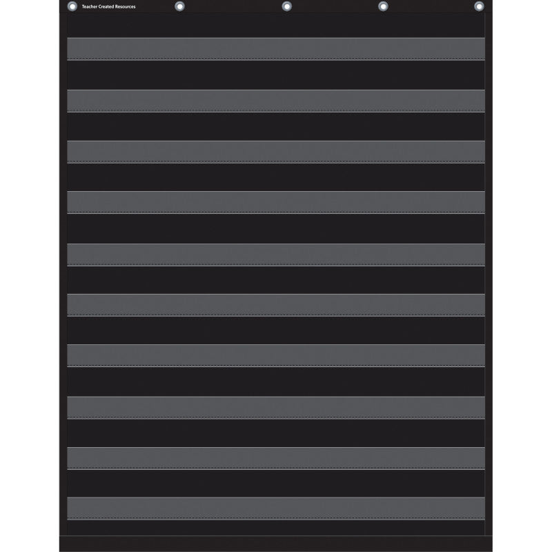 Black 10 Pocket Chart
