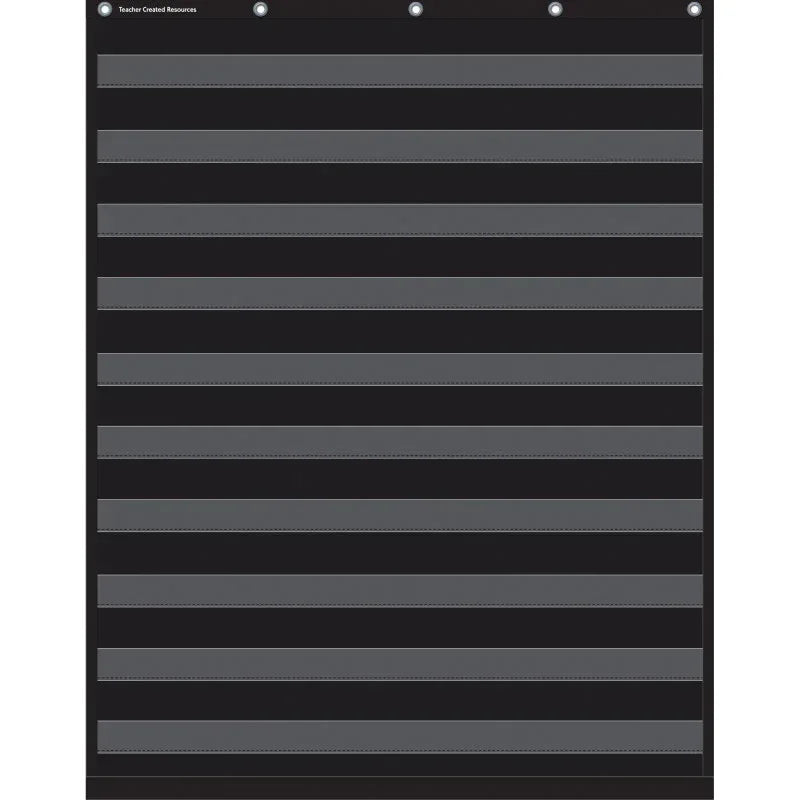 Black 10 Pocket Chart