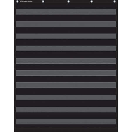 Black 10 Pocket Chart