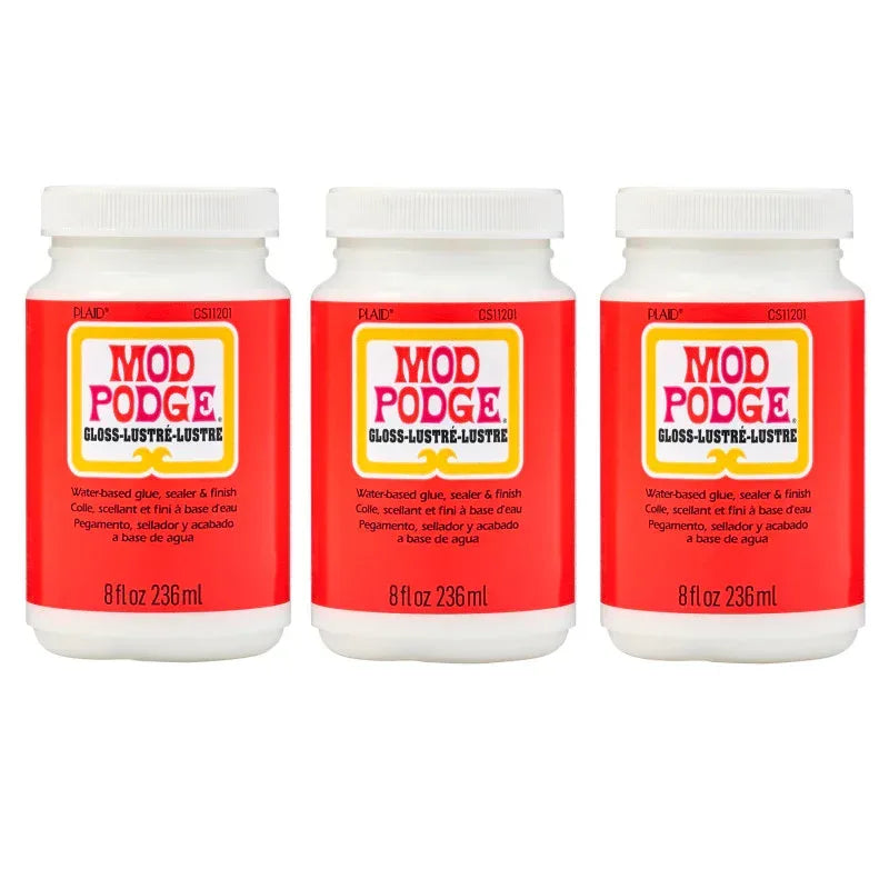 Decoupage Glue, Gloss, 8oz., Pack of 3