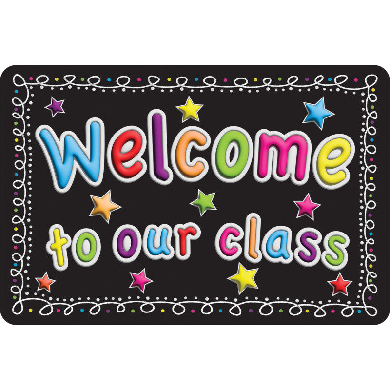The Original Fun Mat&trade;, Welcome Mat, 15.5" x 23.5", Welcome To Our Class