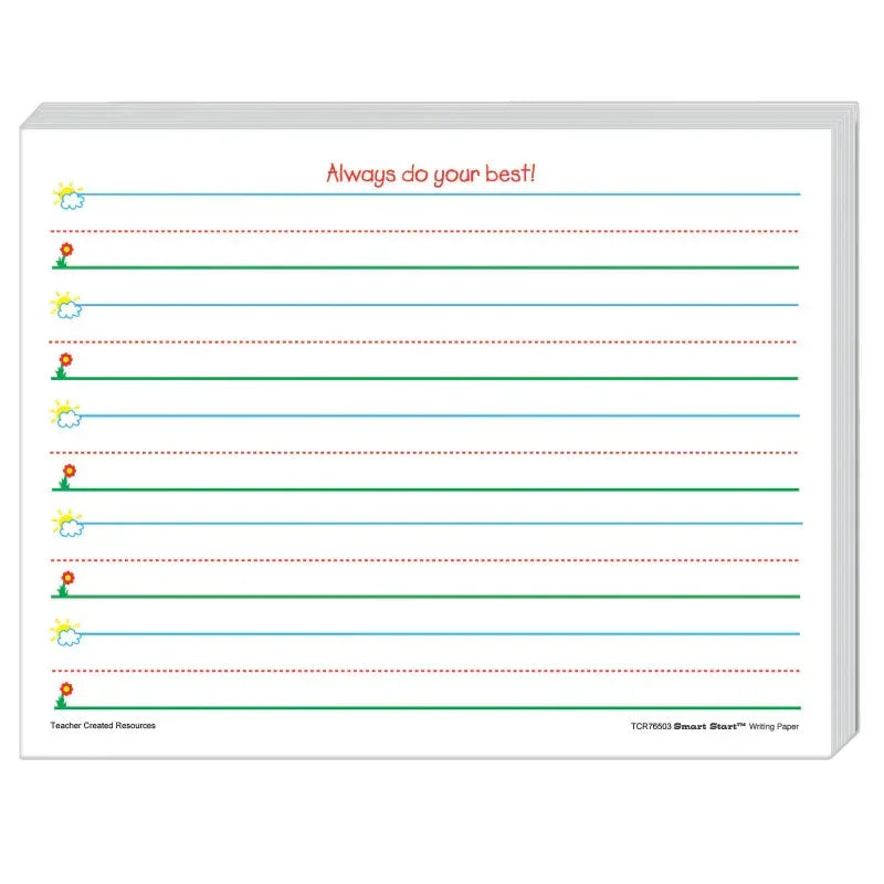 Smart Start K-1 Writing Paper: 360 Sheets