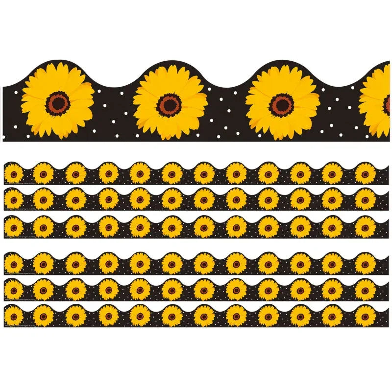 The Hive Black Floral Deco Trim&reg;, 37 Feet Per Pack, 6 Packs
