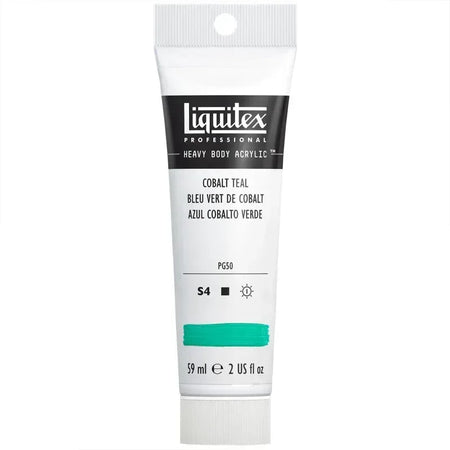 Professional Heavy Body Acrylic Paint, 59 mL Tube, Cobalt Teal