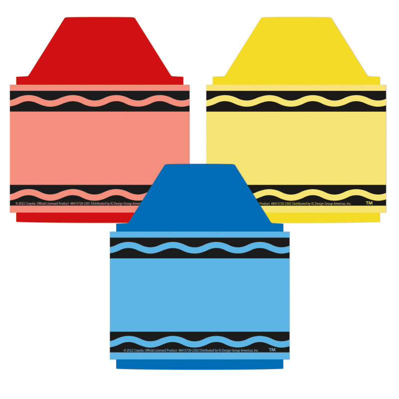 Crayola&reg; Crayons Paper Cut-Outs, 36 Per Pack, 3 Packs