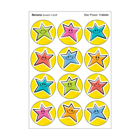 Star Power, Banana scent Scratch 'n Sniff Stinky Stickers&reg;, Pack of 48