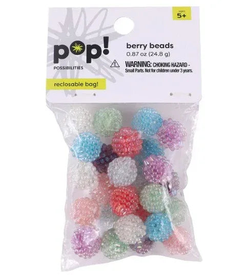 Berry Beads - 15MM - Assorted Colors (approx 25/Pkg,)