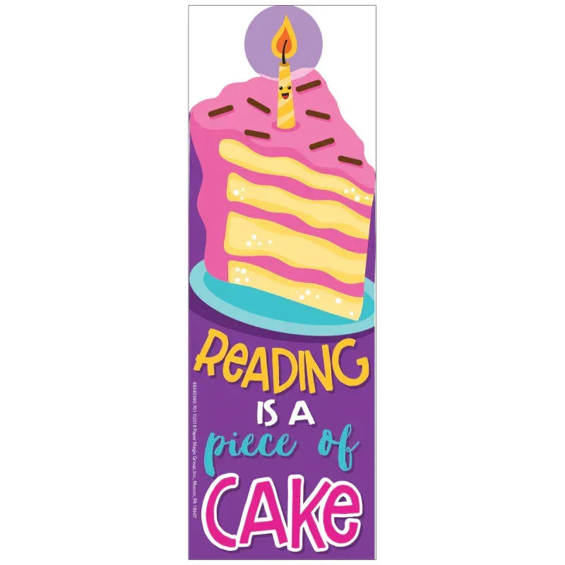 Cake Scented Bookmarks, Pack of 24