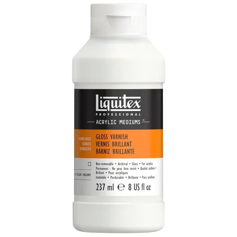 Professional Acrylic Gloss Varnish, Clear, 8 oz (237 mL)