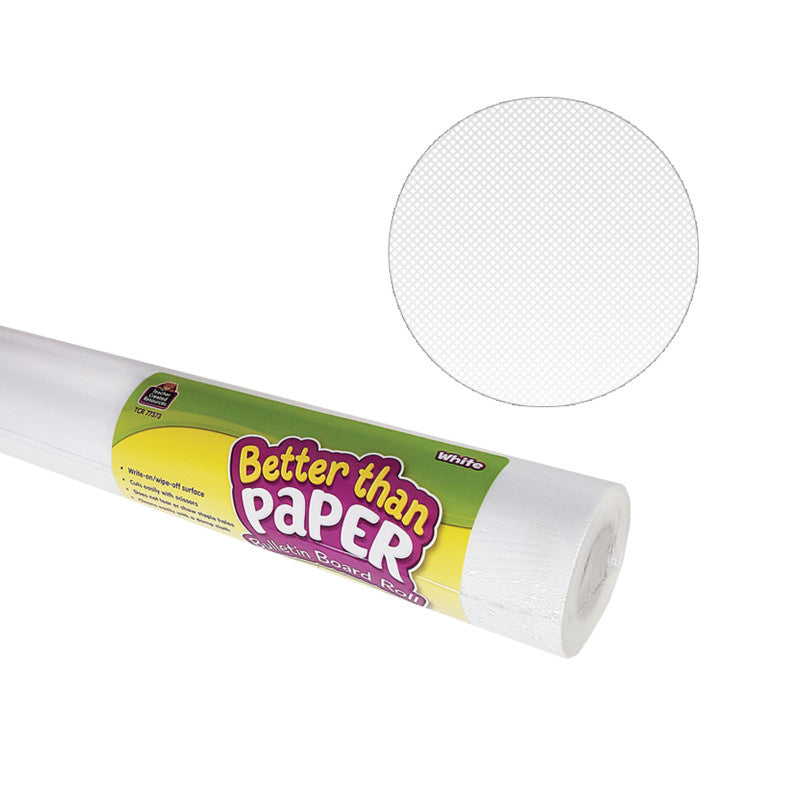 Better Than Paper&reg; Bulletin Board Roll, 4' x 12', White, 4 Rolls