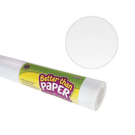 Better Than Paper&reg; Bulletin Board Roll, 4' x 12', White, 4 Rolls