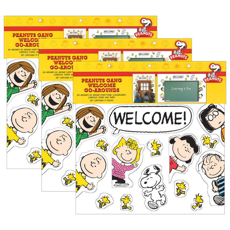 Peanuts&reg; Welcome Go-Arounds&reg;, 15 Pieces Per Set, 3 Sets