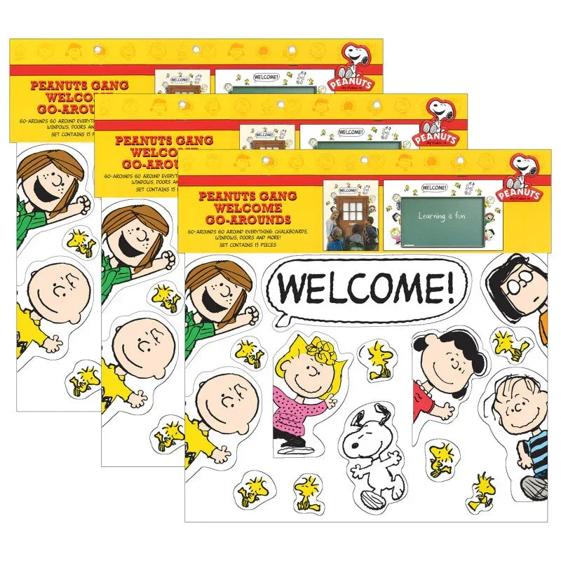Peanuts&reg; Welcome Go-Arounds&reg;, 15 Pieces Per Set, 3 Sets