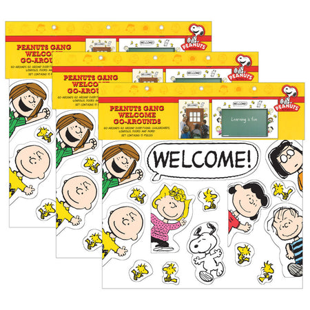 Peanuts&reg; Welcome Go-Arounds&reg;, 15 Pieces Per Set, 3 Sets