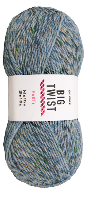 Medium Weight Acrylic Party Yarn by Big Twist Beach Blue