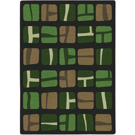 BioBlocks 10'9" x 13'2" area rug in color Meadow