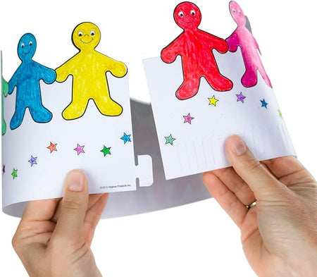 Hygloss 24-Piece Color Your Own Black and White Birthday Crowns