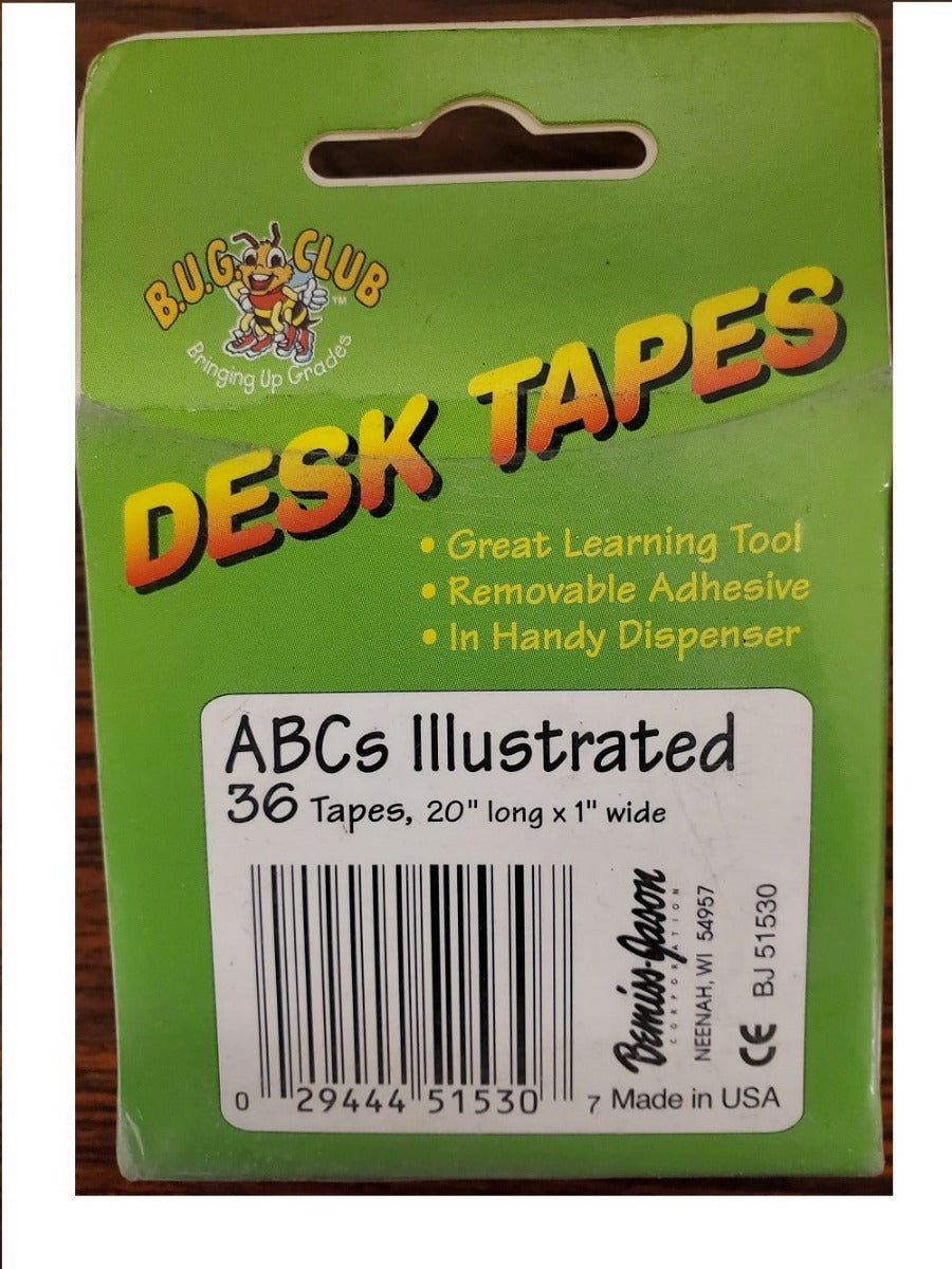 Illustrated Alphabet Desk Strip (Manuscript) 36 Tapes