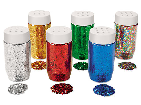 Craft Sparkle Glitter 4 Ounce Shaker Jar 6 Color Set