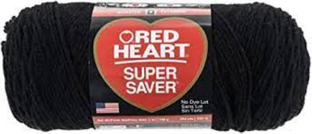 Red Heart Jumbo Super Saver Yarn - Black - (064743)
