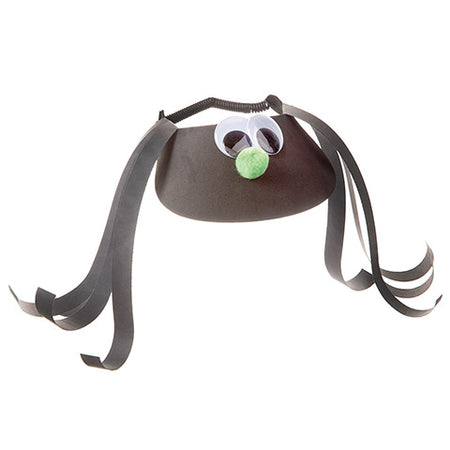 Foamies Visors with Vinyl Coil Black 6-Pack