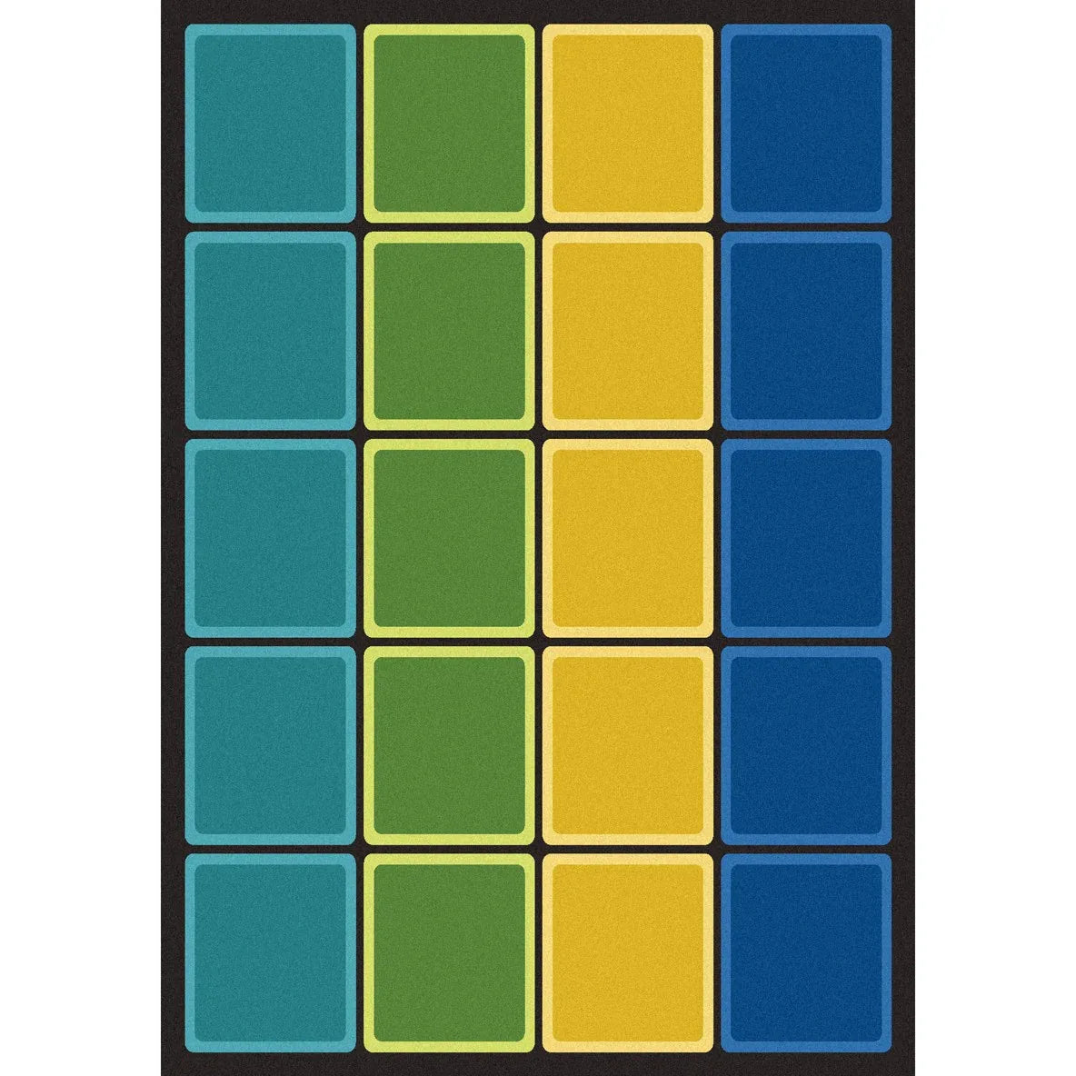 Blocks Abound 5'4" x 7'8" area rug in color Earthtone