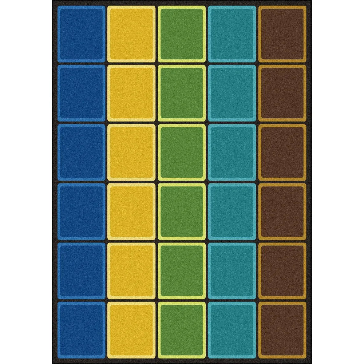 Blocks Abound 10'9" x 13'2" area rug in color Earthtone