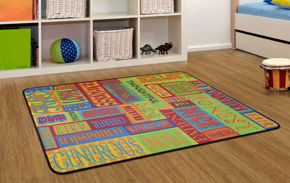 BE A GOOD FRIEND RECTANGLE CARPETS 4' x 6'