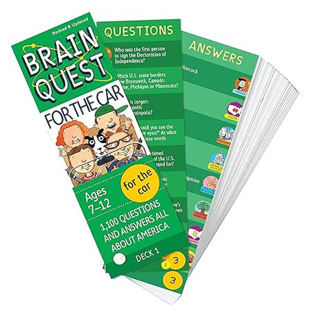 Brain Quest for the Car: 1100 Questions and Answers to Challenge the Mind.