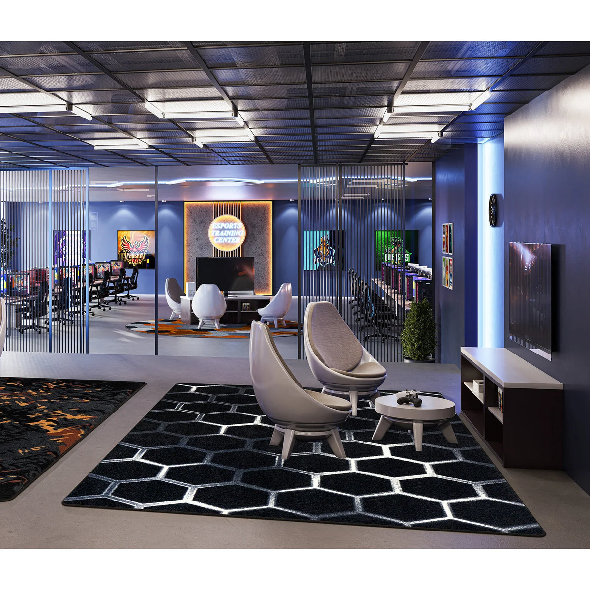 Breakout 10'9" x 13'2" area rug in color Arctic