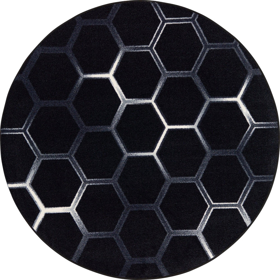 Breakout 5'4" Round area rug in color Arctic