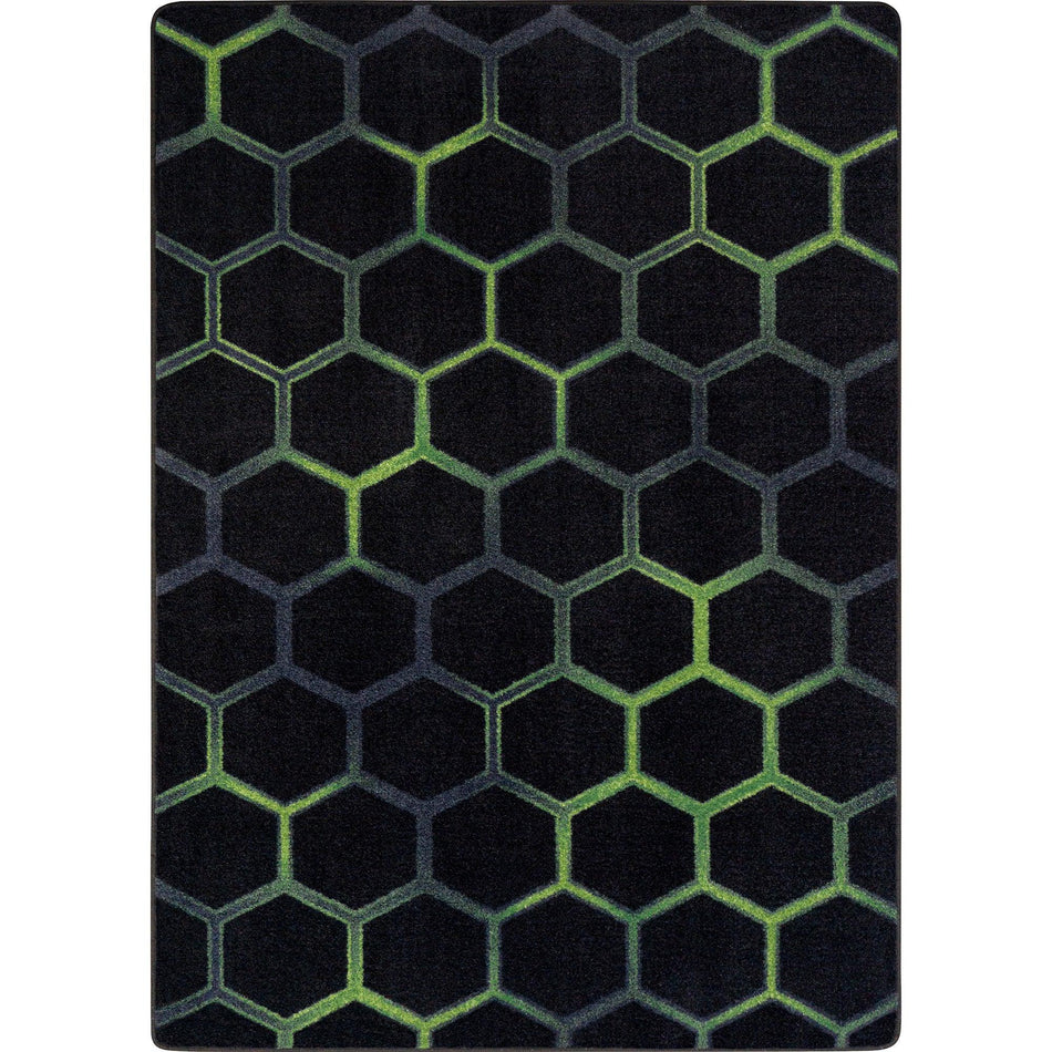 Breakout 5'4" x 7'8" area rug in color Emerald