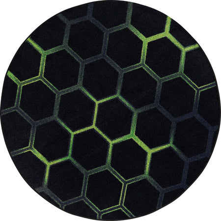 Breakout 13'2" Round area rug in color Emerald