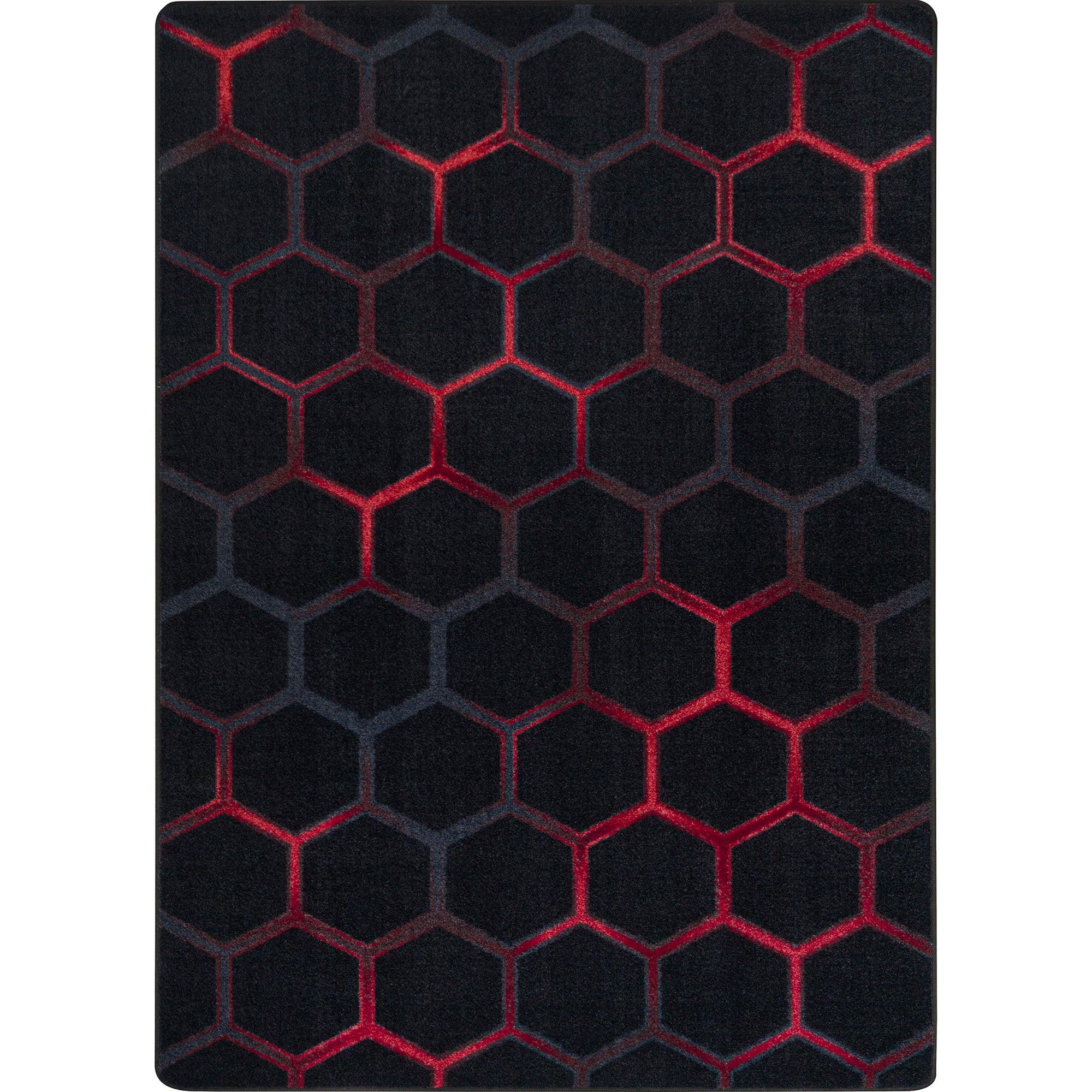 Breakout 3'10" x 5'4" area rug in color Ruby