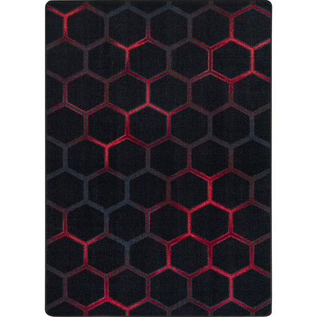 Breakout 5'4" x 7'8" area rug in color Ruby
