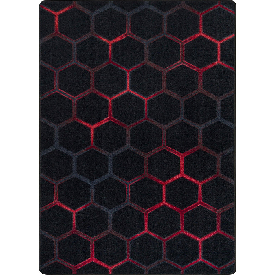 Breakout 5'4" x 7'8" area rug in color Ruby