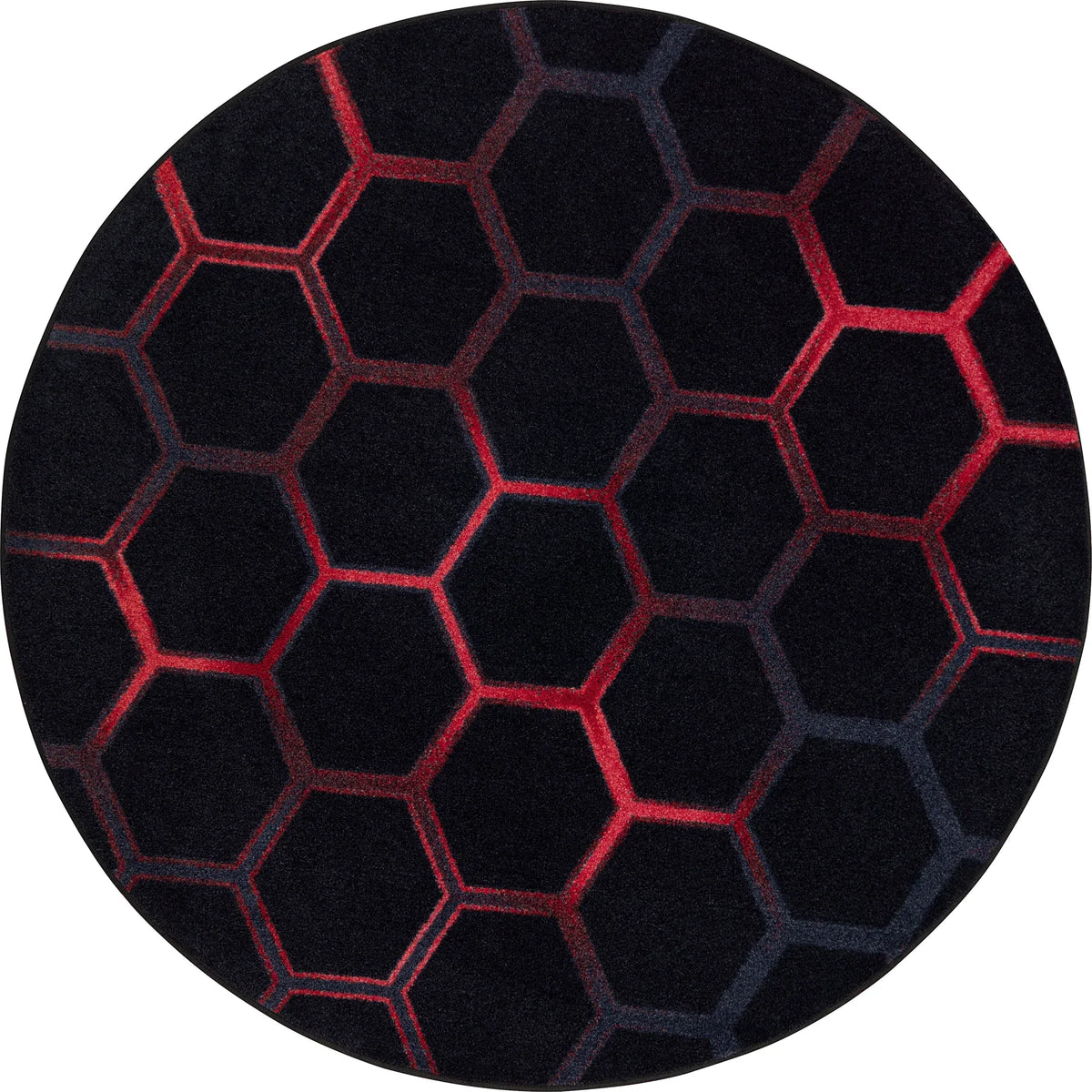 Breakout 7'7" Round area rug in color Ruby