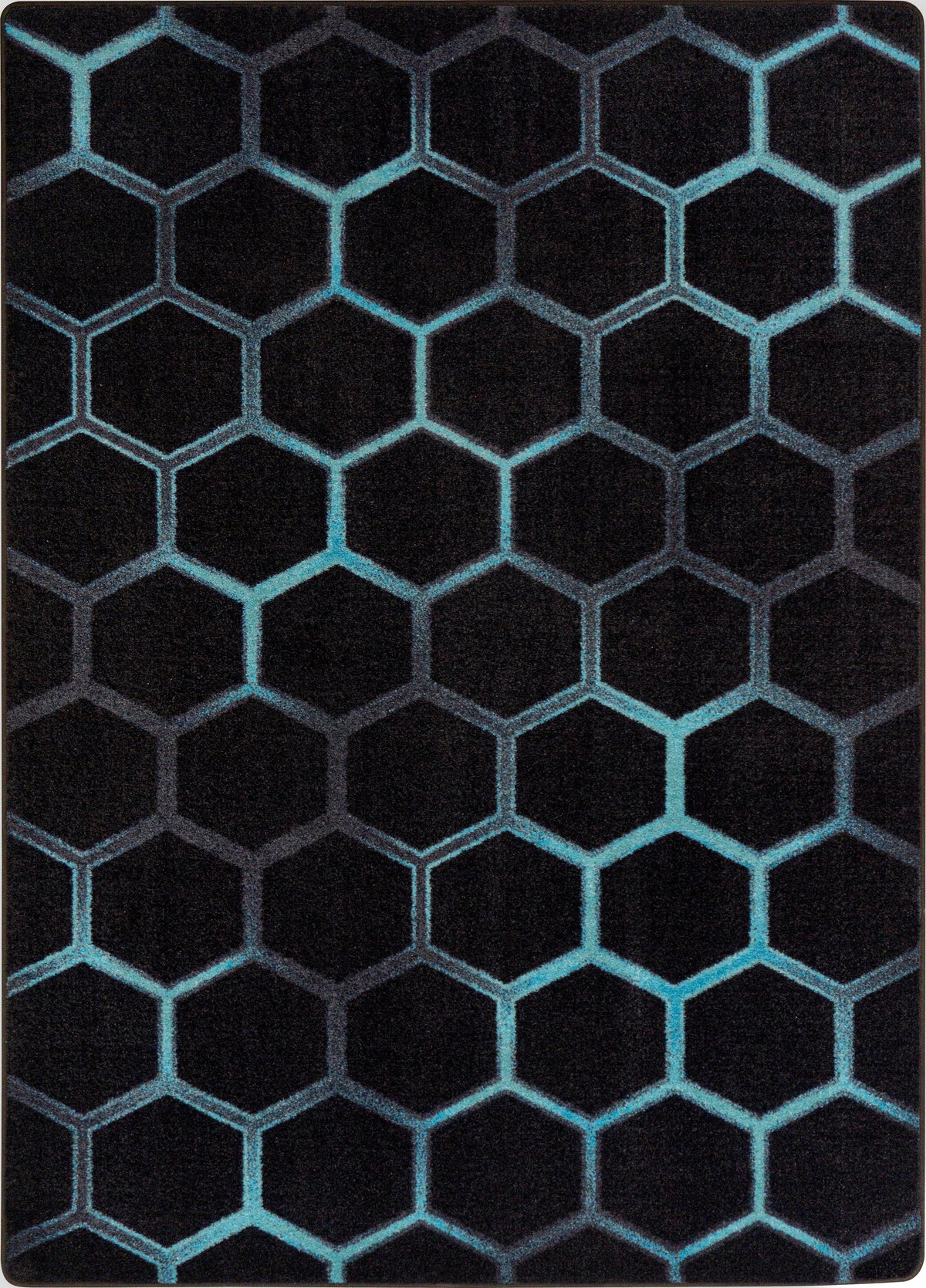 Breakout 5'4" x 7'8" area rug in color Teal