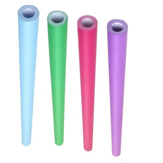 Fadeless Paper Roll, Bulletin Board Art Paper, 4-Feet by 50-Feet, Case of 4 Bright Colors