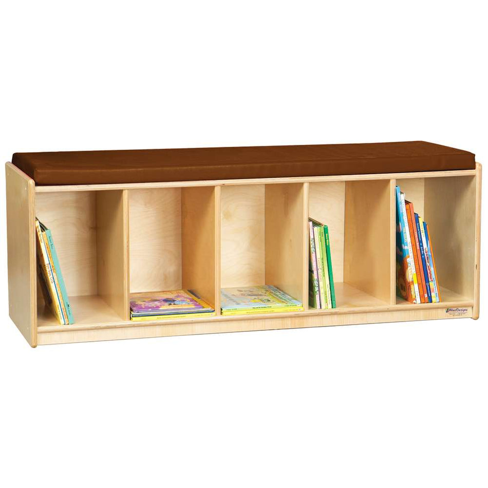 Wood Designs Reading Bench with Brown Cushion