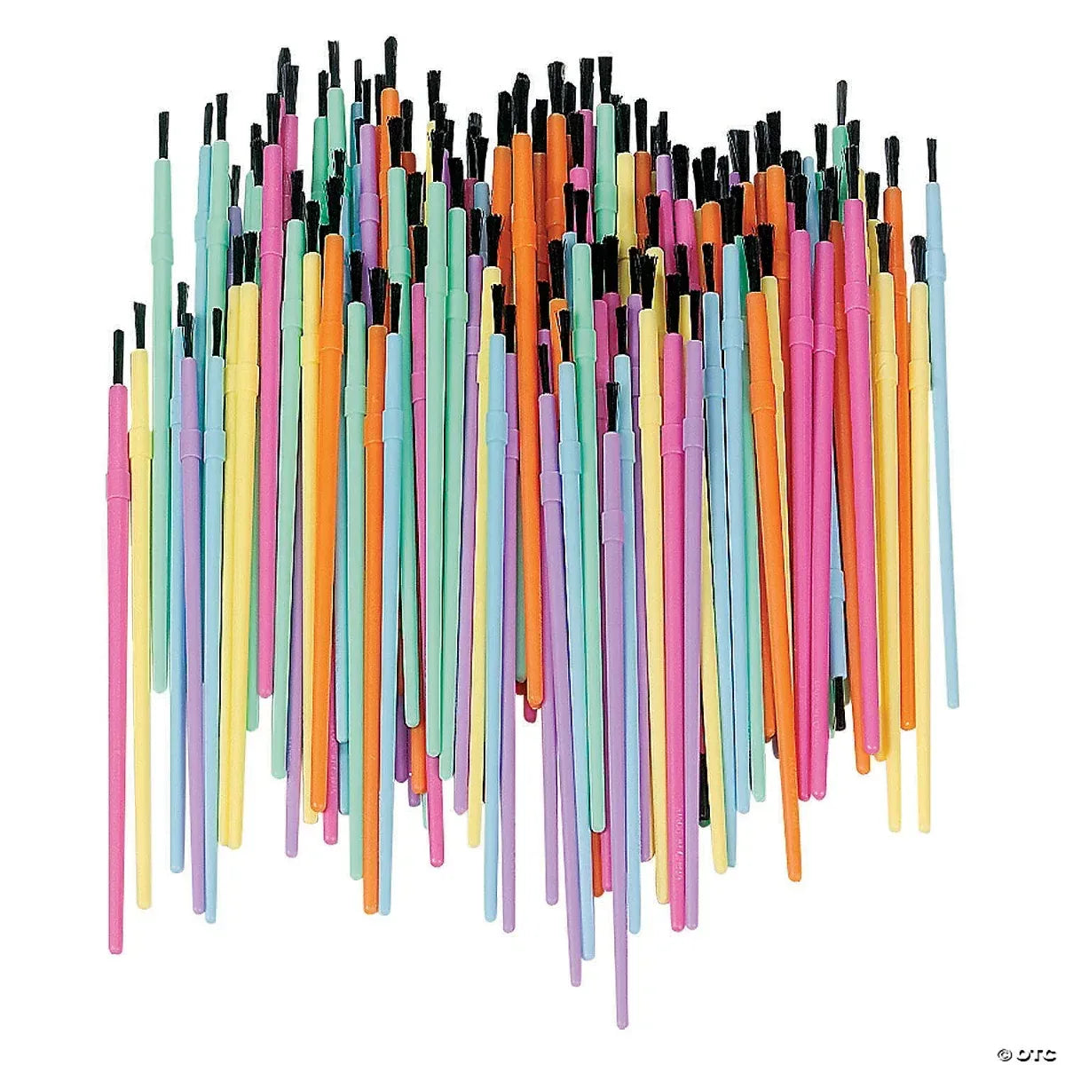 Watercolor Paint Brush Assortment, Plastic Handle - 150 Pieces